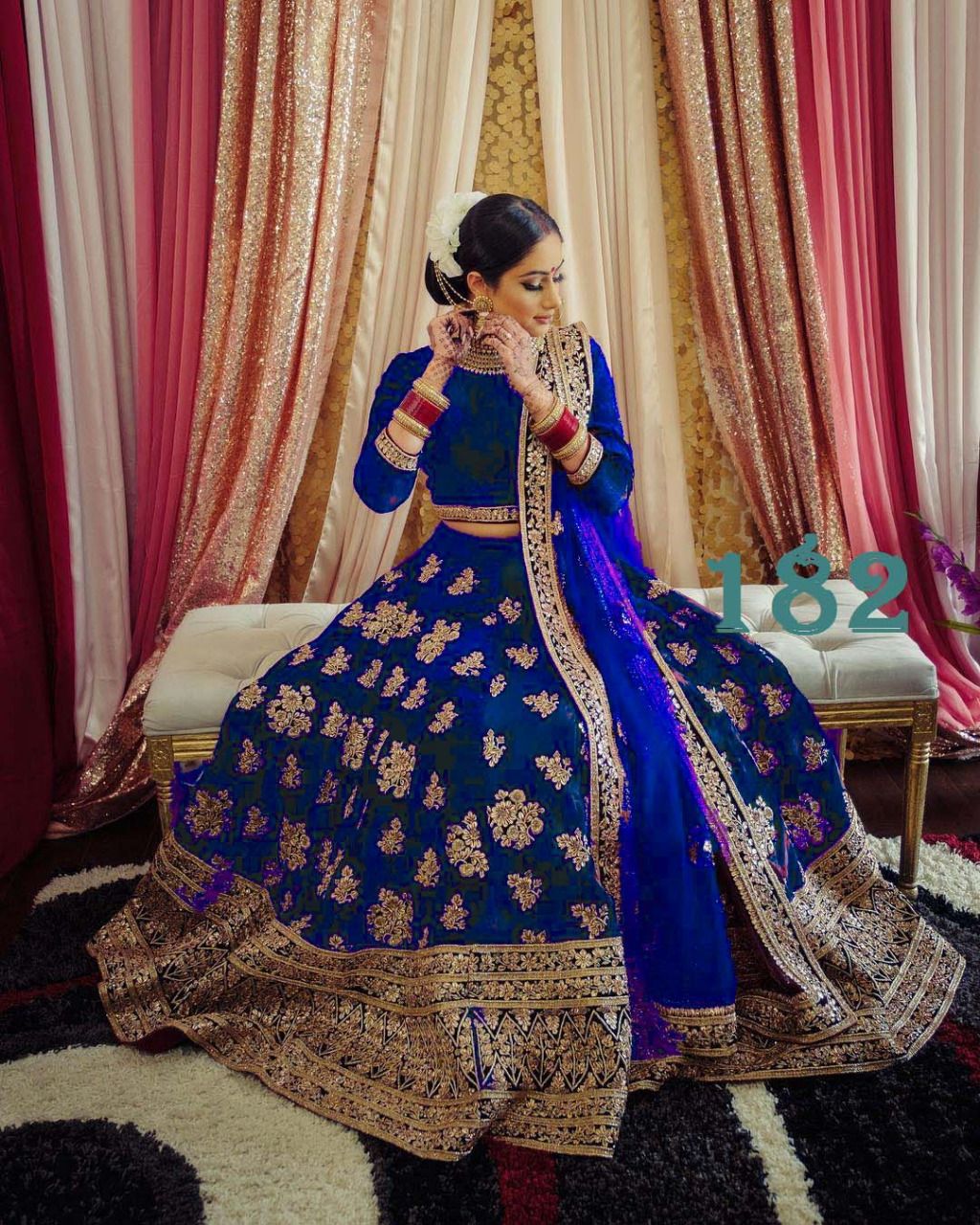 Lg 182 Designer Bridal Velvet Full Heavy Embroidery Lehenga Choli With Dupatta Catalog